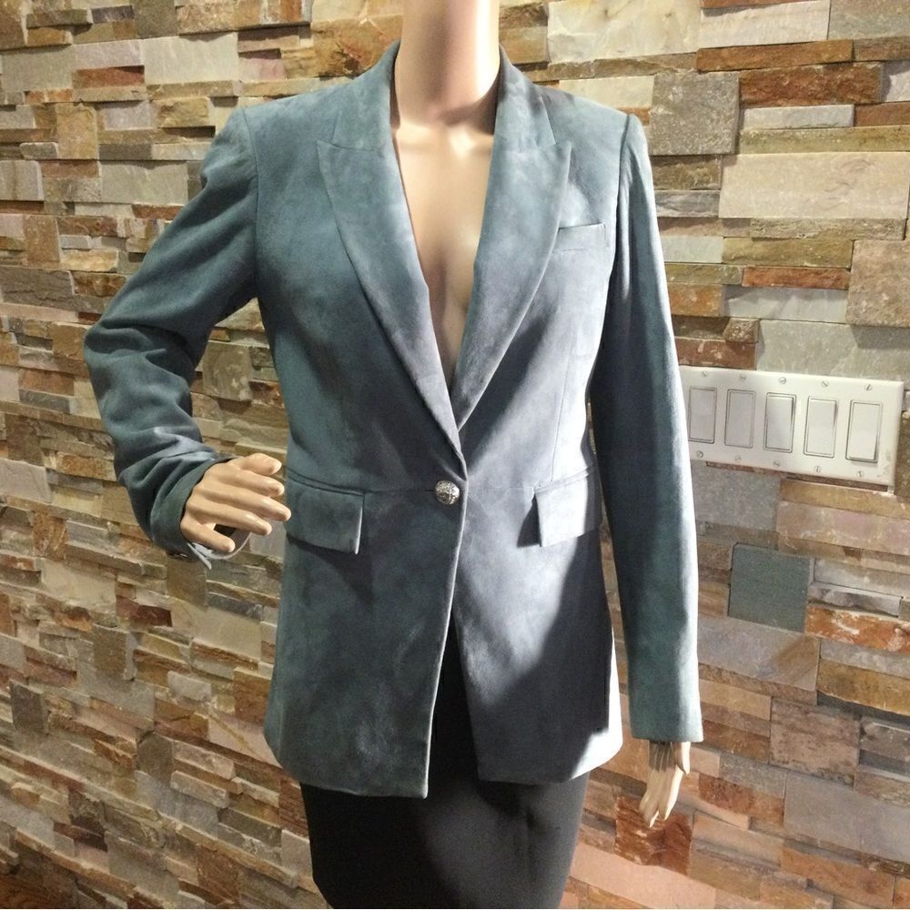 VERONICA BEARD Leather Blazer